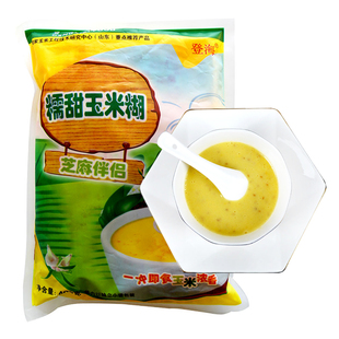 登海玉米芝麻糊400g芝麻玉米糊糯甜玉米糊芝麻伴侣即食早晨代餐粉