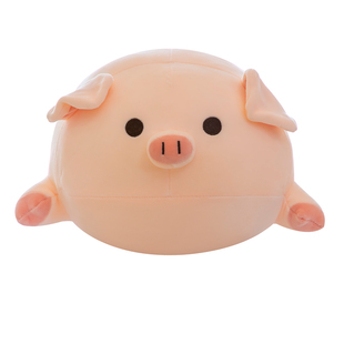 网红圆球猪猪公仔趴趴猪玩偶睡觉抱枕小猪仔毛绒玩具女生生日礼物