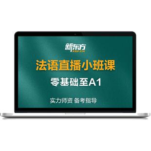 新东方法语小班直播课程零基础A1/A2/B1/B2考级DELF/DALF考试备考