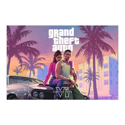 侠盗猎车手GTA6海报宿舍卧室墙贴