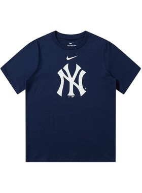 Nike耐克 MLB联名纽约洋基队NY透气运动正肩短袖T恤青少年男女夏