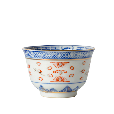 功夫茶具青花陶瓷景德镇玲珑