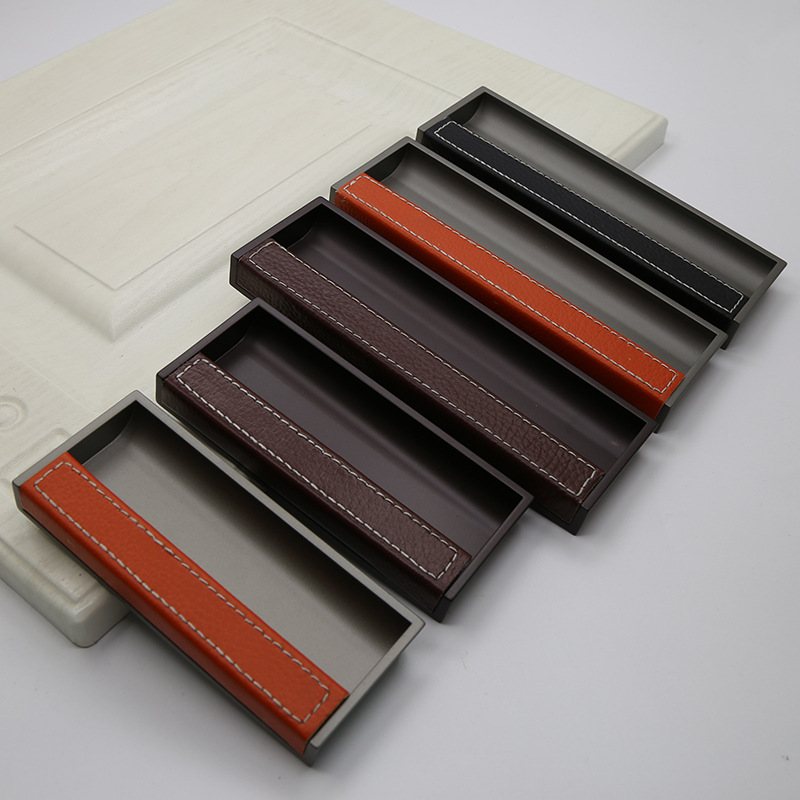 皮暗拉手嵌入式隐藏式轻奢推拉移门隐形开槽暗拉手柜门抽屉把手