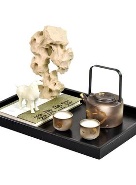 宋式美学台面托盘苔藓茶具组合