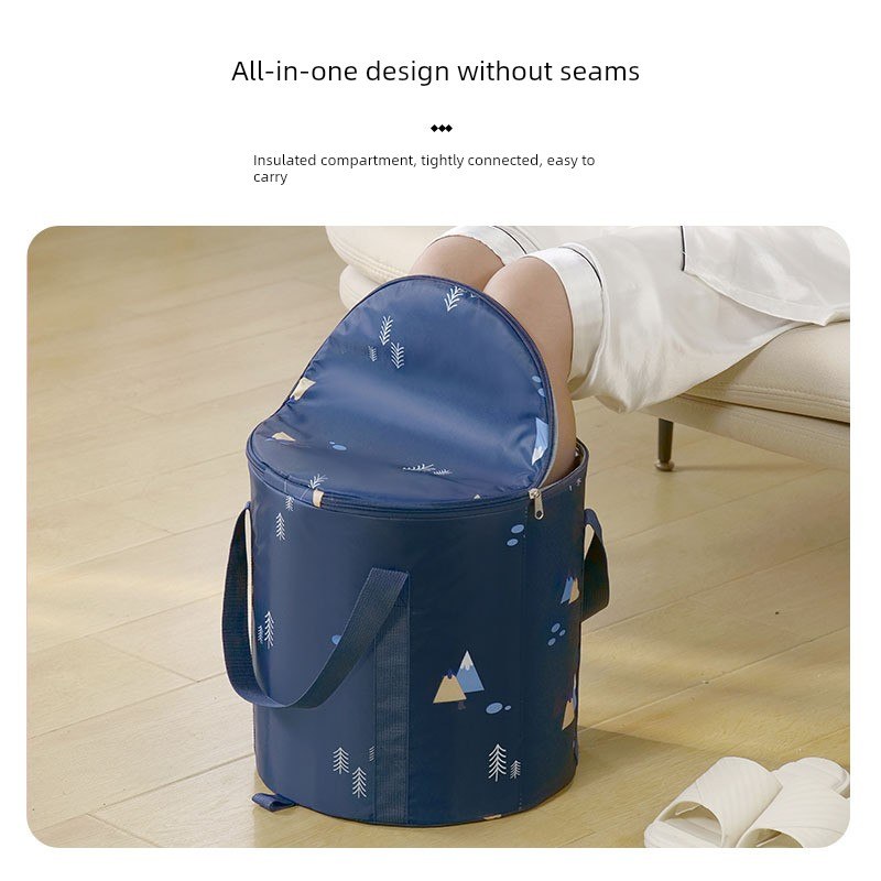 便携式可折叠水盆旅行洗衣神器外出洗衣袋一次性旅游泡脚洗脚水桶