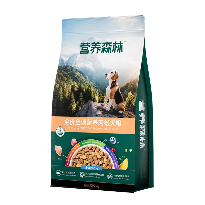 麦富迪营养森林肉松狗粮幼犬小型犬中大型犬泰迪通用犬粮天然粮