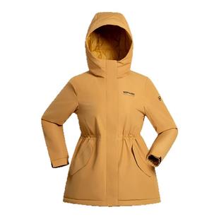 NORTHLAND诺诗兰棉服3M防风保暖户外徒步登山中长款修身连帽外套