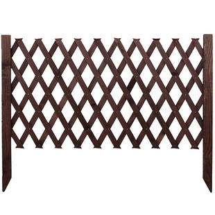 庭院户外花园木头围栏防腐木篱笆花圃伸缩栅栏网菜园绿化草坪护栏