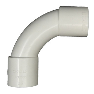 联塑PVC线管弯头电工套管配件大弧度弯通16/20/25/32/40/50月牙弯