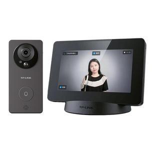 普联tp-link可视门铃家用监控带显示屏呼叫无线猫眼摄像头手机远程语音对讲高清夜视长续航大广角门口摄影头