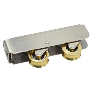 宽坑2086铝合金窗轮中空滑轮987型铜滑轮推拉门窗重型下轨道滑轮