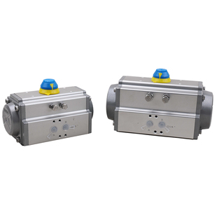 气动执行器AT气动头角行程风阀转角气缸球阀蝶阀单双作用弹簧复位