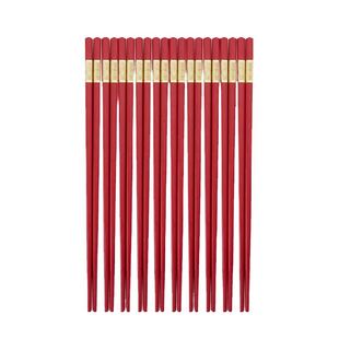 唐宗筷红色筷子家用高档新款耐高温防滑喜事合金筷子商用结婚乔迁