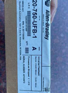 【询价】AB 20-750-UFB-1，、、议价适用