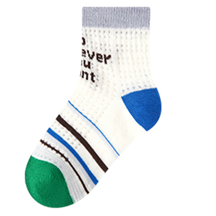 儿童袜子春夏季超薄网眼卡丝袜男童袜子夏天运动薄款透气短筒袜棉