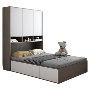 榻榻米衣柜床多功能床柜一体组合床柜小户型卧室家用儿童储物床