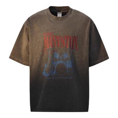 MANYSTON美式高街夏季水洗短袖男