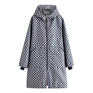 秋冬时尚外套男女款加绒加厚罩衣长袖围裙工作服厨房家用保暖防水