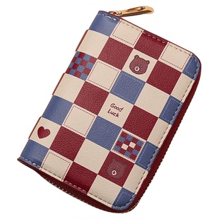 卡包女款2026新款男防盗刷卡位多功能可爱卡套钱包一体证件收纳包