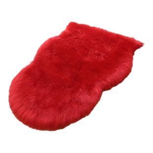 不规则加厚仿羊毛地毯装饰地垫茶几长毛绒客厅坐垫椅子垫床边毯