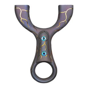 反曲龙齿掌中宝钛合金弹弓雨精作户外暗扣快压夹片扁皮筋弹弓顺丰