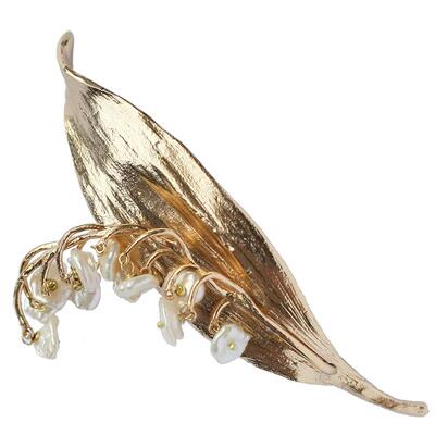 纽约手工限量款山谷百合胸针