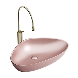 三角形异型艺术台上盆彩色陶瓷一体洗手盆单盆创意洗漱洗脸台面盆