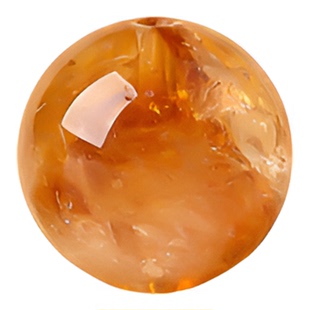 天然黄塔晶散珠黄水晶手串手工DIY配件单颗手链圆珠丙午火马年