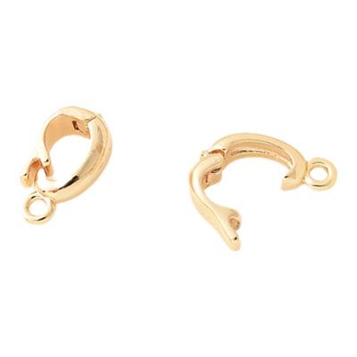 14K包金高保D字珍珠万能扣