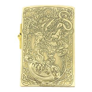 佐罗重型593s盔甲防风打火机 台式黄铜外壳白钢内胆 收藏个性礼物