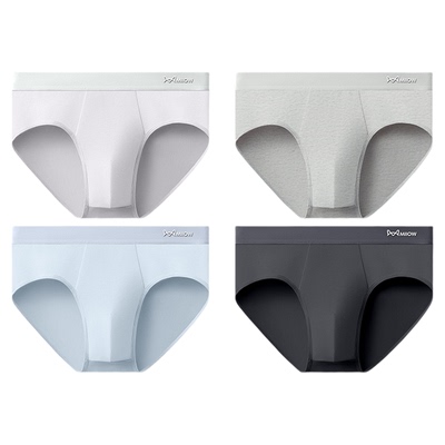 猫人男士纯棉三角内裤透气大码