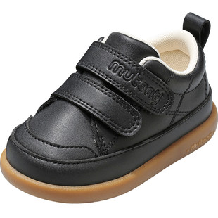 [断码捡漏]牧童儿童学步鞋宝宝鞋子男童秋软底婴儿黑色女童机能鞋