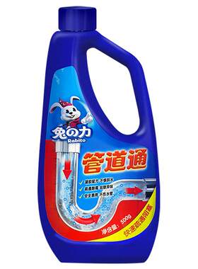 兔力凝胶管道疏通液500g防堵塞