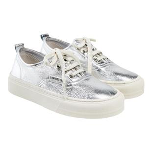 fed银色休闲鞋女秋季新款女鞋增高板鞋轻便运动鞋女款D0709-ZC125