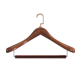 木质衣架家用挂衣实木植绒衣撑无痕高端酒店服装店专用木头衣架子