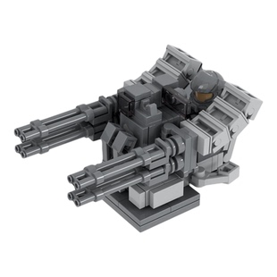 重装火力积木人仔武器装备近防空大炮特种兵小人军事玩具机枪炮台