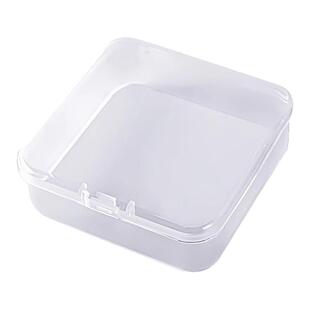 珠子收纳盒米珠散珠分装方形透明防尘塑料首饰盒串珠螺丝整理盒子