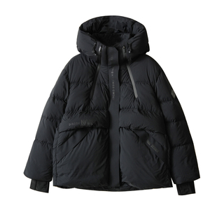 90白鸭绒 女士短款连帽羽绒服 青少年保暖外套 厚实款 女装