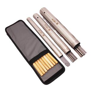 不锈钢烧烤签收纳筒收纳包回收铁筒35cm加长加粗烤针桶钎子筒布袋