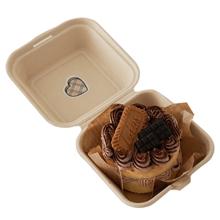 网红便当蛋糕盒汉堡三明治巴斯克打包盒一次性千层切块甜品包装盒