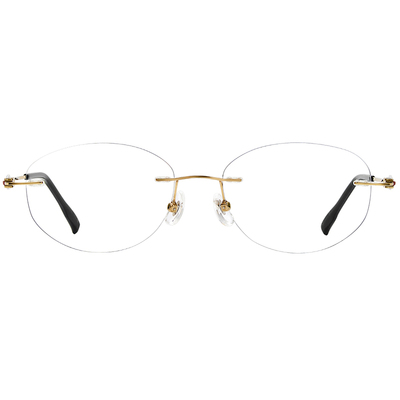 微胖方圆大脸专属！无框近视眼镜