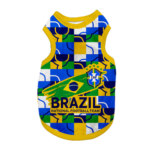 巴西队2026世界杯足球迷服宠物背心猫咪狗狗衣服防掉毛大中小型犬