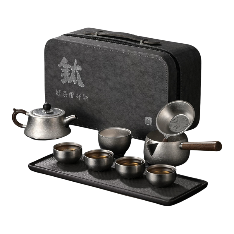 纯钛便携旅行功夫茶具套装