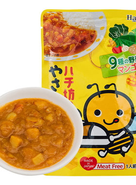 新品日本进口调味哈奇小蜜蜂咖喱