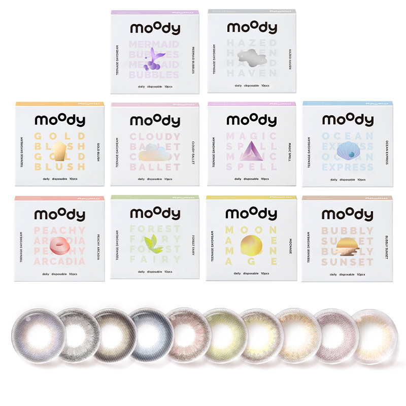 【林依轮专享】 moody少女白日梦小直径日抛美瞳10片直播专享