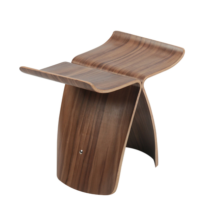 初森蝴蝶矮凳简约实木弯板换鞋凳