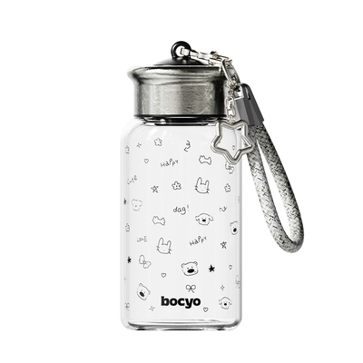 bocyo钛玻璃杯便携泡茶夏日