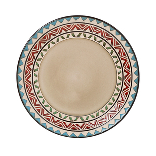 陶瓷盘菜盘家用美式复古创意个性精致餐盘饭碗碗碟组合微波炉餐具