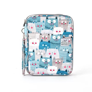 新款96孔192彩铅素描笔袋美术生专用文具盒水彩笔画笔收纳包笔帘