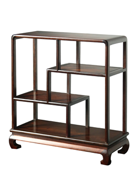 一物一拍大红酸枝收纳博古架